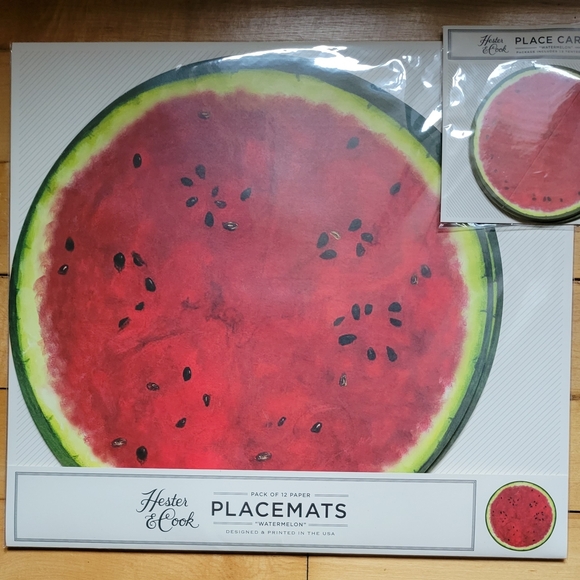 Watermelon Placemats and Coasters Set - Picture 2 of 2